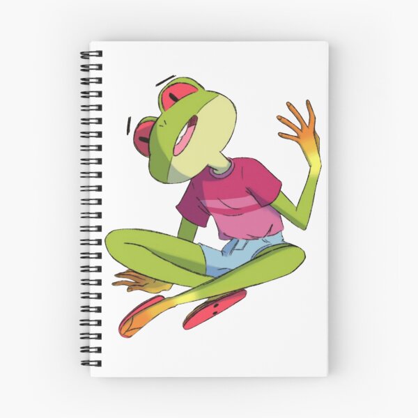 Item preview, Chill Summer Tree Frog Indie Skater Illustration designed and sold by FrogBox-Studio.