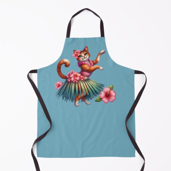 Item preview, Tropical Hibiscus Hula Cat designed and sold by CAutumnTrapp.
