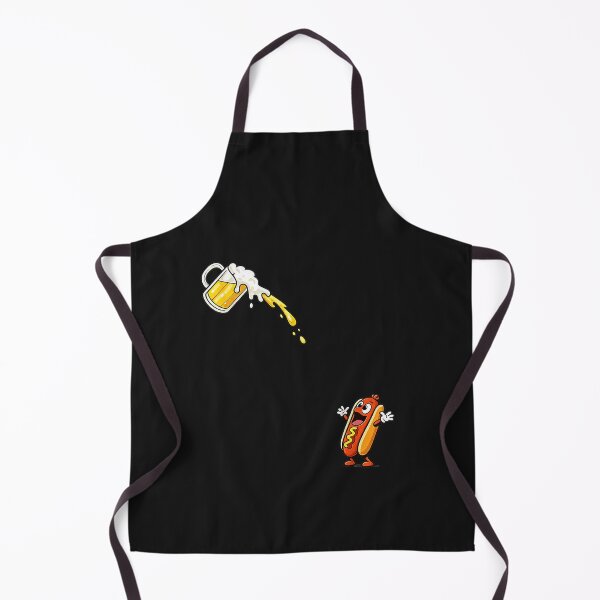 Item preview, Hotdog Beer Chug 4th of July Funny Hotdog Beer Cartoon designed and sold by FrankIsabel.