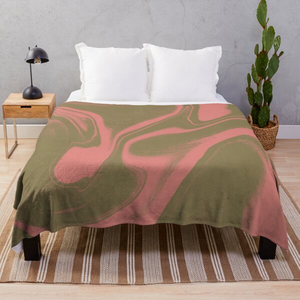 Item preview, Terracotta and Dusty Rose Abstract Fluid Marble designed and sold by CaramelCo.