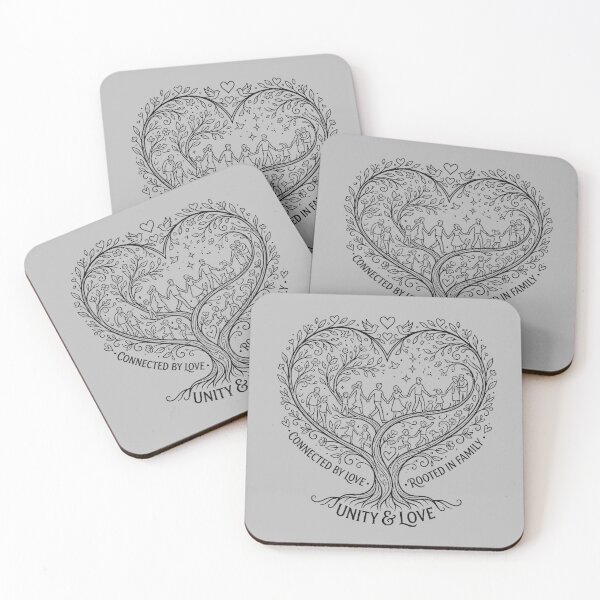 Item preview, Elegant Heart-Shaped Family Tree Line Art designed and sold by Ponsak.