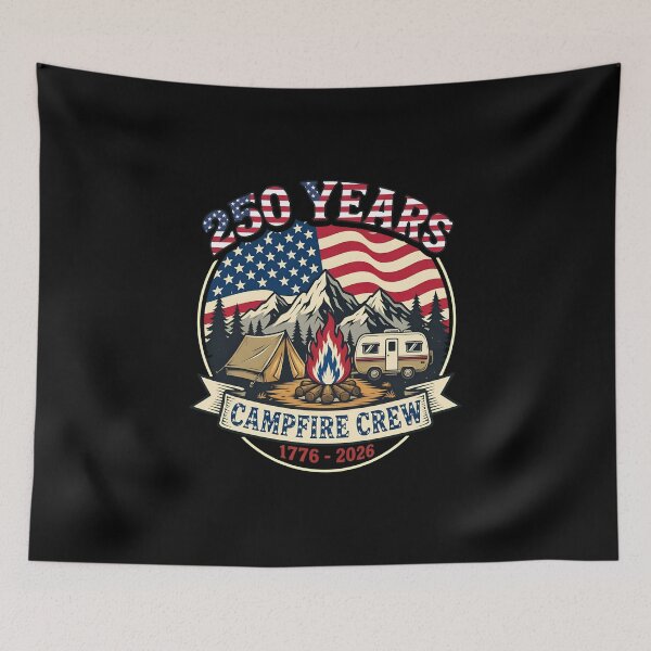 Item preview, 250 Years Campfire Crew 1776 2026 250th 4th July Camping designed and sold by thomas-frame.