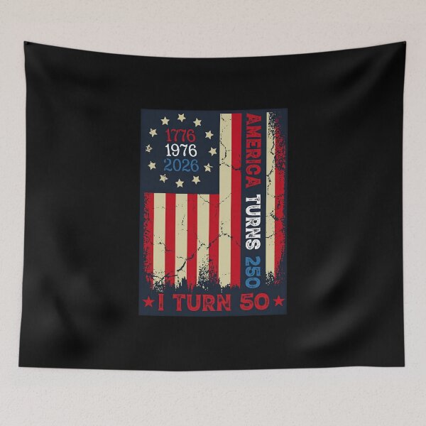 Item preview, America Turns 250 I Turn 50 Year Old 1976 50th Birthday designed and sold by thomas-frame.