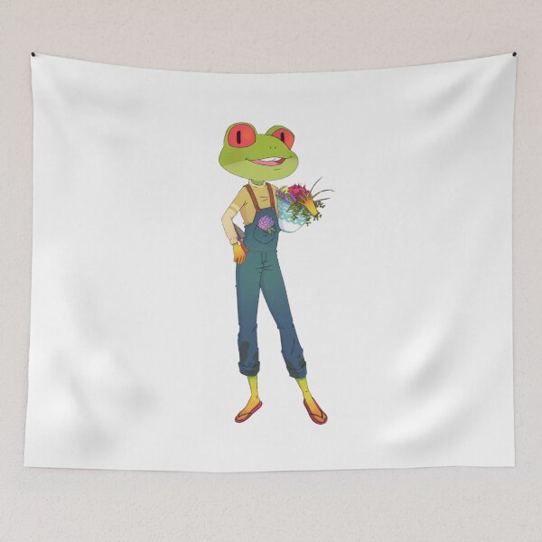 Item preview, Cute Gardening Frog Character Sheet Cottagecore designed and sold by FrogBox-Studio.