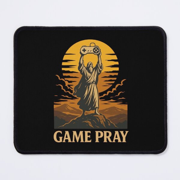 Item preview, Game Pray - Funny Retro Gaming Moses Parody Vintage Controller designed and sold by haitrieuic96.