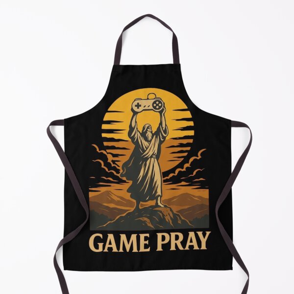 Item preview, Game Pray - Funny Retro Gaming Moses Parody Vintage Controller designed and sold by haitrieuic96.
