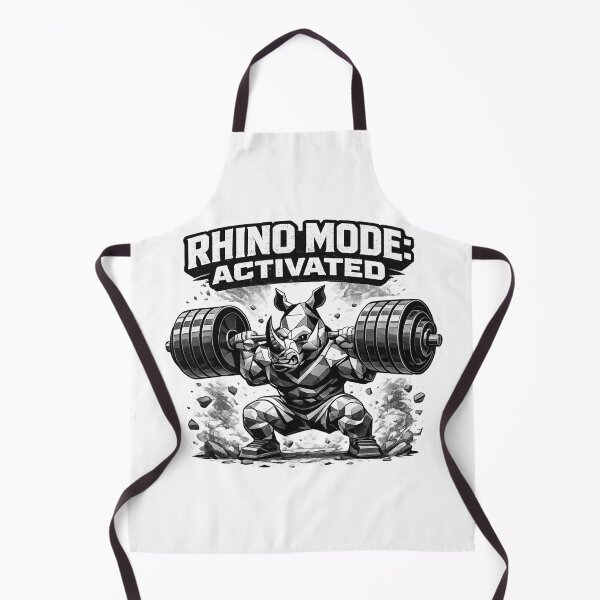 Item preview, Rhino Mode Activated Funny Gym Beast Weightlifting designed and sold by Digistore1221.