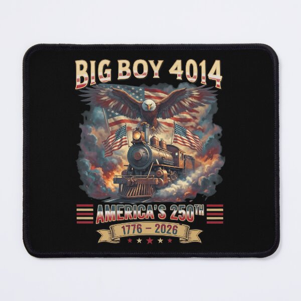 Item preview, big boy 4014 train 4th of july retro us flag vintage designed and sold by thomas-frame.