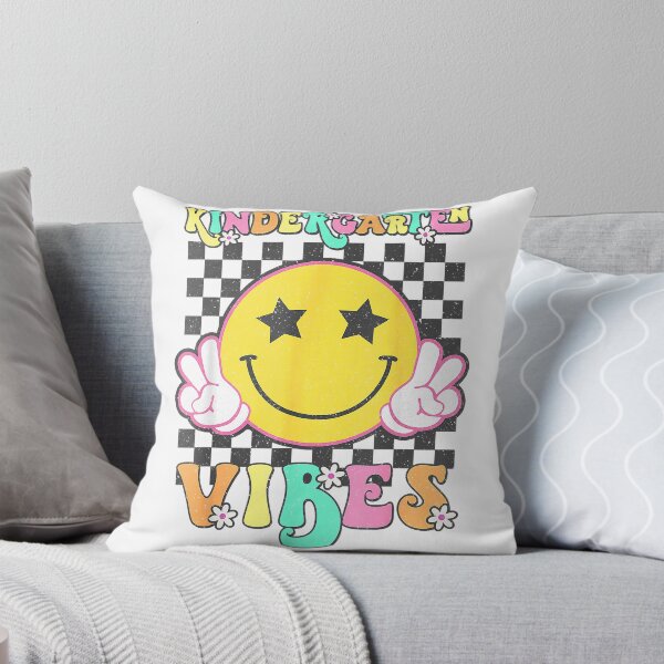 Item preview, Kindergarten Vibes Smile Face Back to School Kinder Girl Kid T-Shirt designed and sold by Voila-creative.
