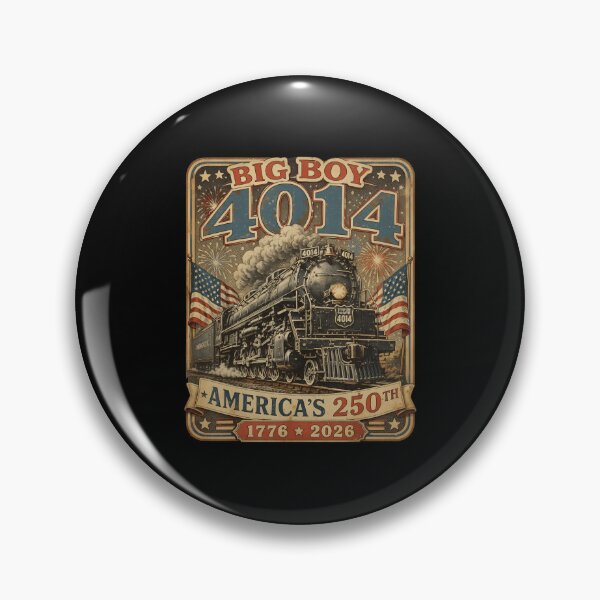 Item preview, Big Boy 4014 Train 4th of July Retro US Flag Vintage designed and sold by thomas-frame.