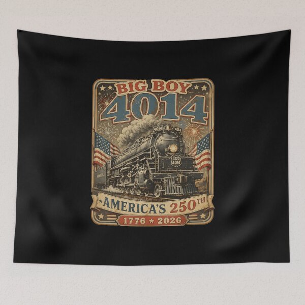 Item preview, Big Boy 4014 Train 4th of July Retro US Flag Vintage designed and sold by thomas-frame.