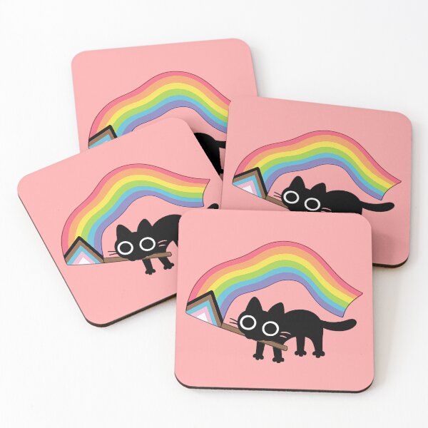 Item preview, Cat with pride flag designed and sold by YChangShop.