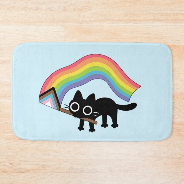 Item preview, Cat with pride flag designed and sold by YChangShop.