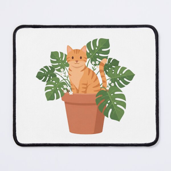 Item preview, Cute Cottagecore Cat in Flower Pot Aesthetic Illustration Main Tag: Cat Mom designed and sold by pattman.