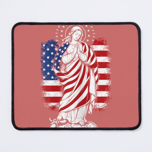 Item preview, Patroness of The USA Blessed Virgin Mary Catholic Art designed and sold by miuukiuu.