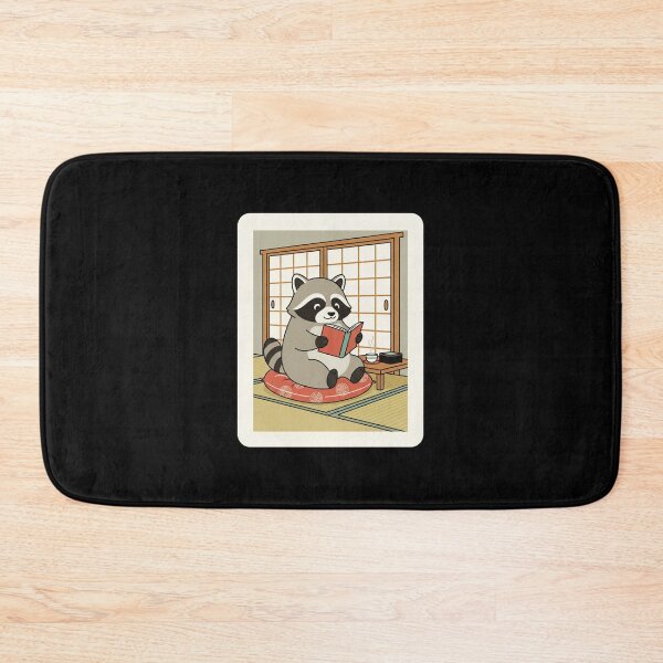 Item preview, Cozy Reading Raccoon In Traditional Japanese Room designed and sold by JordynLadukeg65.