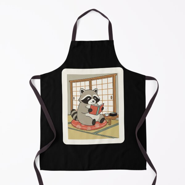 Item preview, Cozy Reading Raccoon In Traditional Japanese Room designed and sold by JordynLadukeg65.