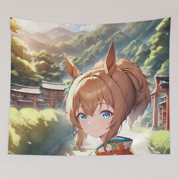 Item preview, Taiki Shuttle Uma Musume Sunset Kimono Garden designed and sold by bystudiolereve.