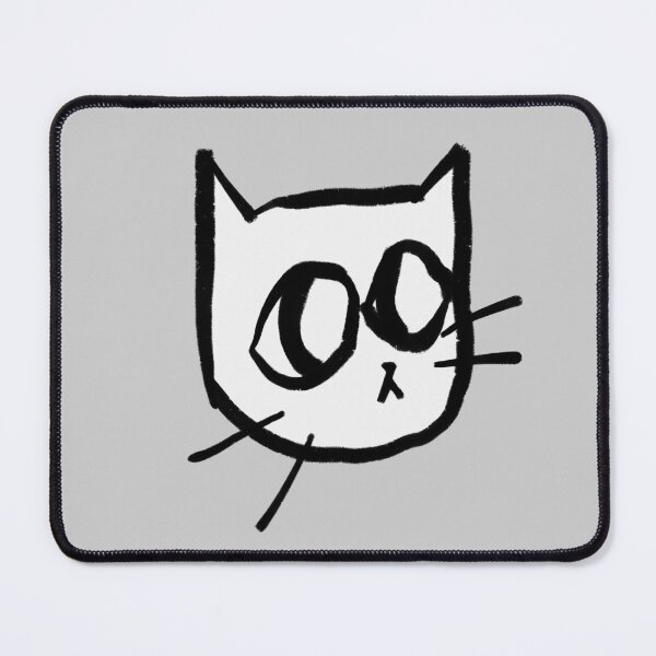 Item preview, Big Sad Eye Cat Doodle designed and sold by sunlucky.