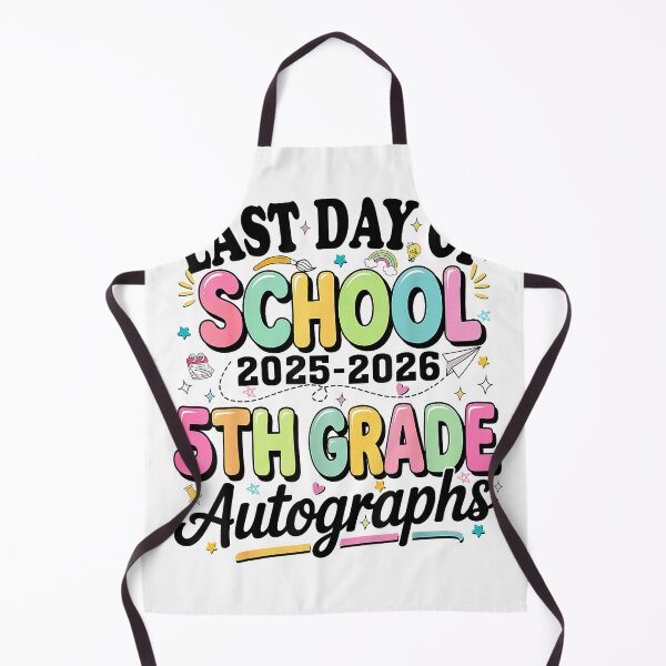 Item preview, Last Day of School 5th Grade Graduation Autographs 2026 T-Shirt designed and sold by gidget-gadget.