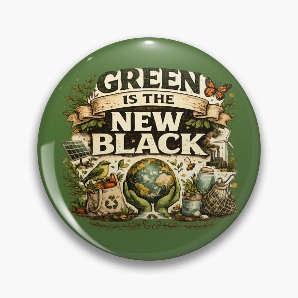 Item preview, Green Is The New Black designed and sold by Stylishly Eco.
