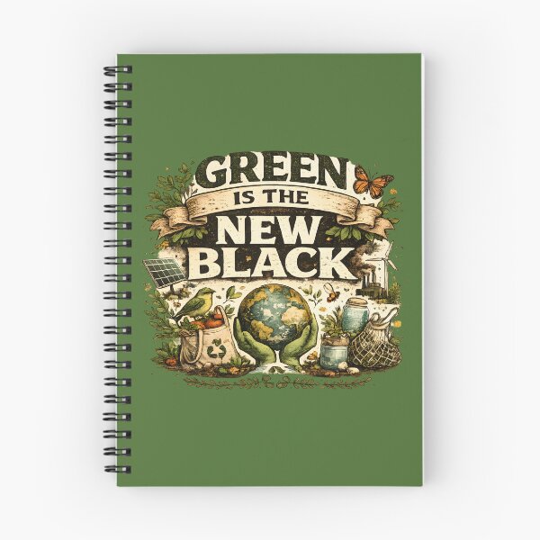 Item preview, Green Is The New Black designed and sold by Stylishly Eco.
