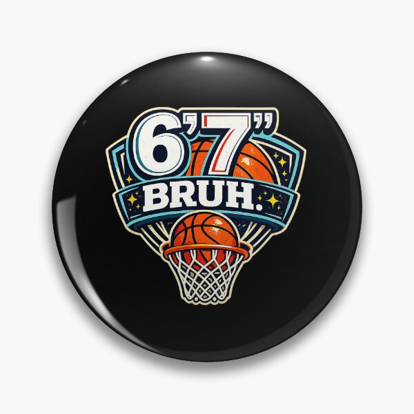 Item preview, 67 Bruh Basketball Humor with Retro Sports Game Vibes designed and sold by allistermariam.