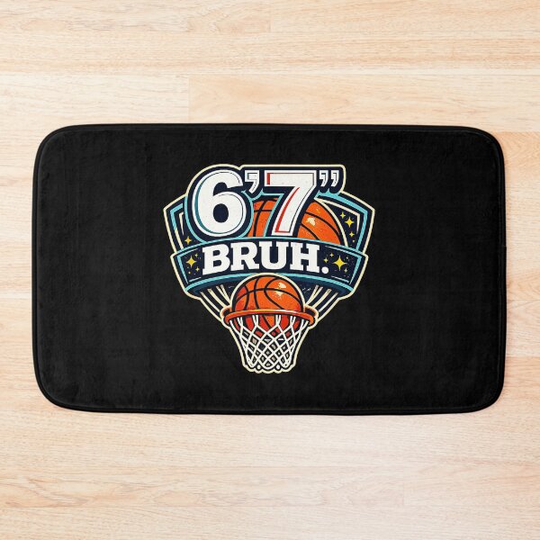 Item preview, 67 Bruh Basketball Humor with Retro Sports Game Vibes designed and sold by allistermariam.