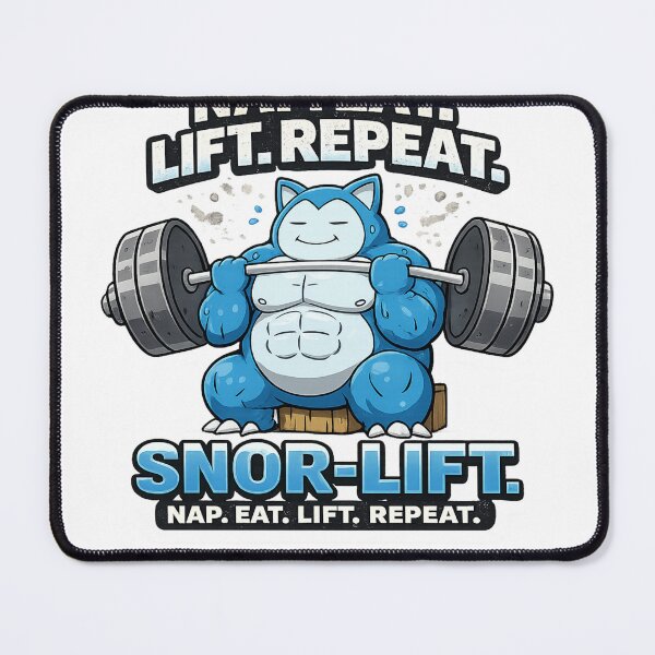 Item preview, Snor Lift Nap Eat Lift Repeat Funny Anime Gym designed and sold by Digistore1221.