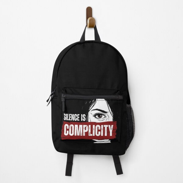Item preview, Silence Is Complicity – Social Justice Awareness Typography Design | Human Rights Protest Art designed and sold by IndianShopper.