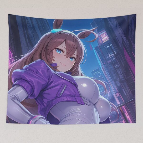 Item preview, Mihono Bourbon Uma Musume Neon City Cyber Glow designed and sold by bystudiolereve.