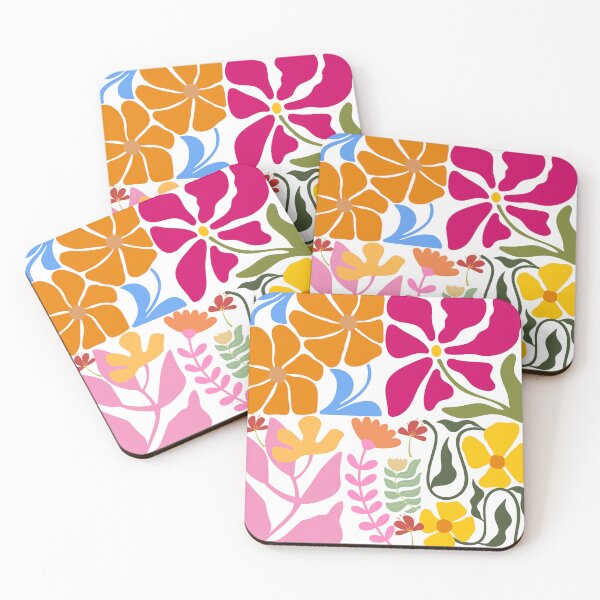 Item preview, Abstract Groovy 70s Flower Pattern designed and sold by shazdesign24.