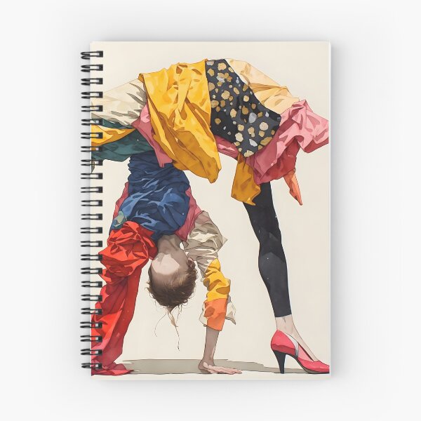 Item preview, The Upside Down Colourful Fashionista designed and sold by UrbanTempleArt.