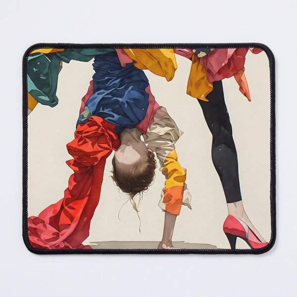 Item preview, The Upside Down Colourful Fashionista designed and sold by UrbanTempleArt.