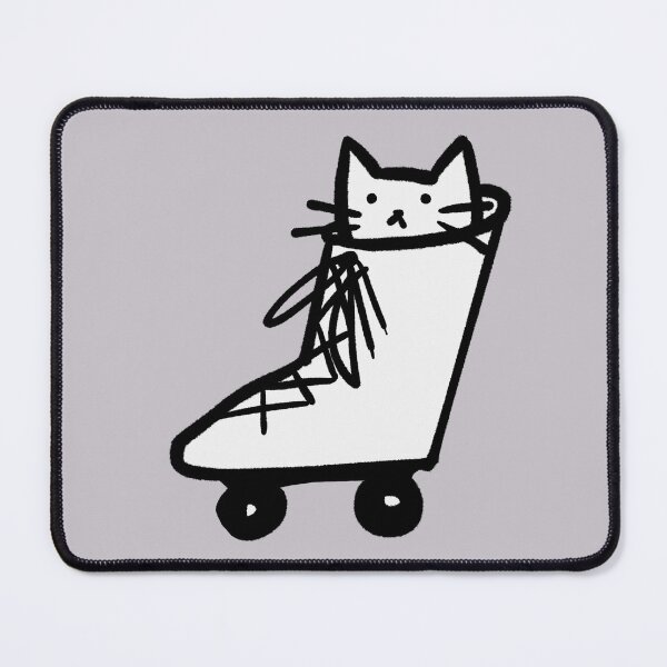 Item preview, Roller Skating Cat Doodle designed and sold by sunlucky.