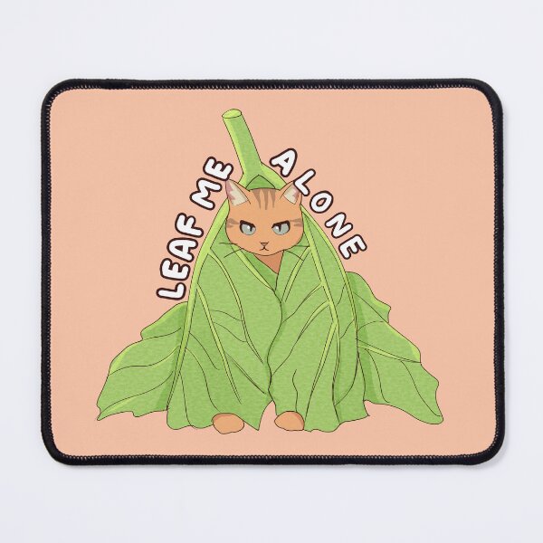 Item preview, Leaf Me Alone Cat designed and sold by Amberein.