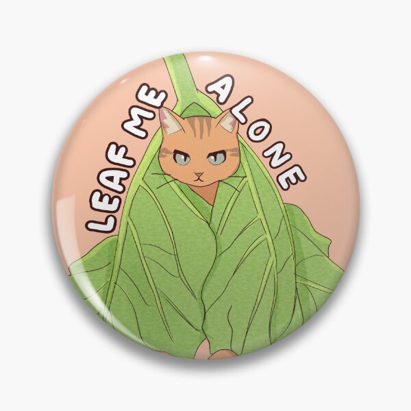 Item preview, Leaf Me Alone Cat designed and sold by Amberein.