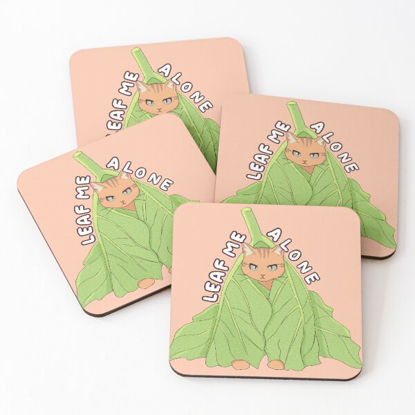 Item preview, Leaf Me Alone Cat designed and sold by Amberein.