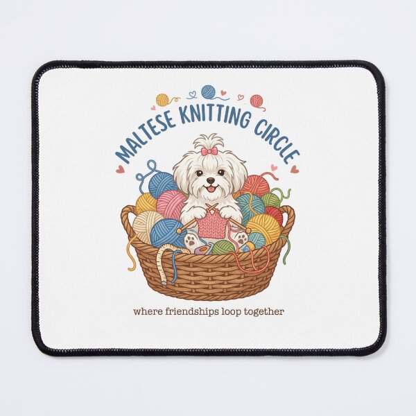 Item preview, Maltese Knitting Circle Yarn Crochet Craft designed and sold by PictoVibe.