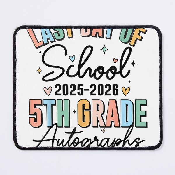 Item preview, Last Day of School Autograph 5th Grade Graduation Boys Girls T-Shirt designed and sold by JJLetterDesigns.