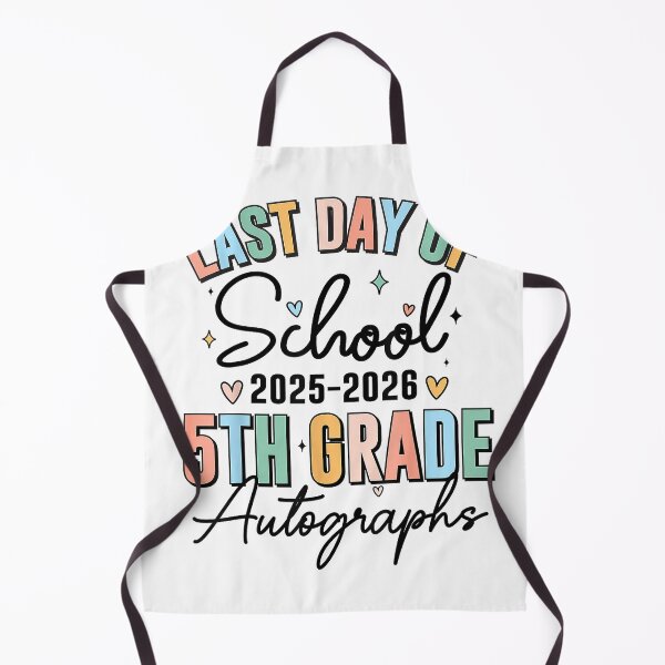Item preview, Last Day of School Autograph 5th Grade Graduation Boys Girls T-Shirt designed and sold by JJLetterDesigns.