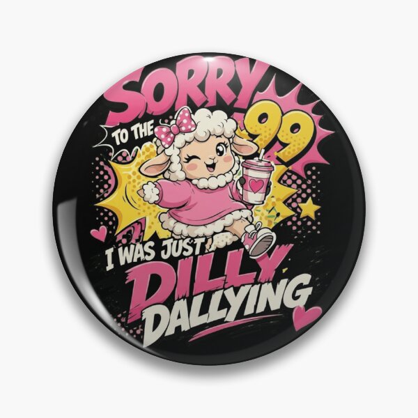 Item preview, Cute Sheep Dilly Dallying Procrastination Kawaii Meme designed and sold by haitrieuic96.