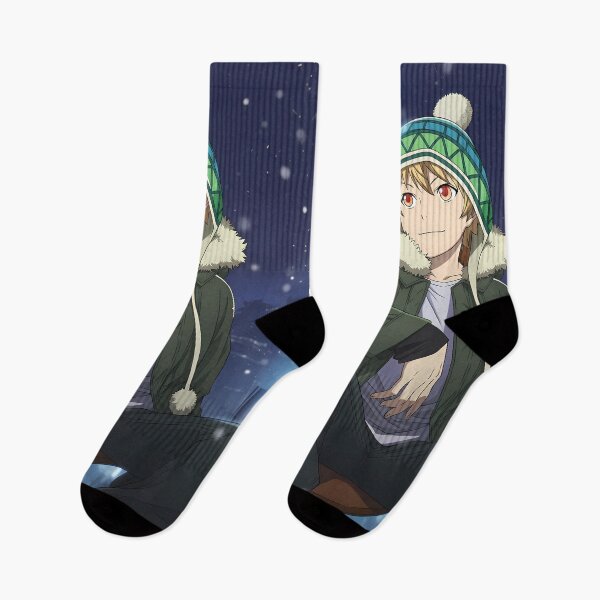Item preview, Yukine Noragami Snowy City Beanie Winter Night Mood designed and sold by MicaheHaffner.