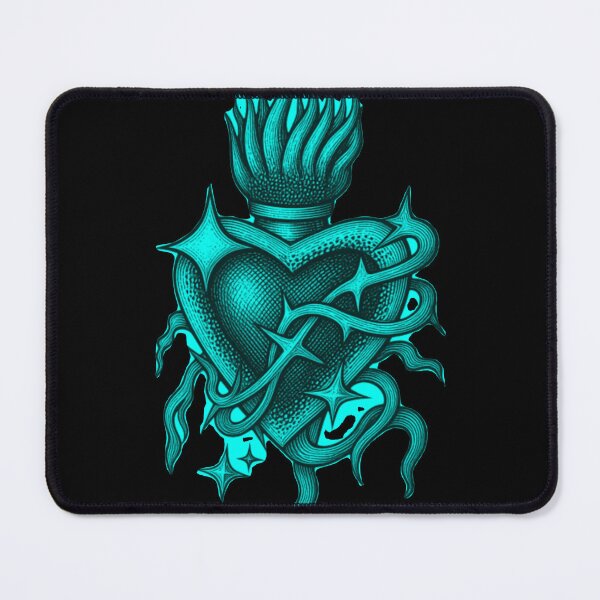 Item preview, Metallic Emerald Green Sacred Heart Cyber Aesthetic designed and sold by Ideniquo.