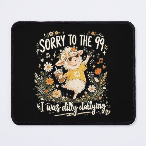 Item preview, Cute Sheep Dilly Dallying Retro Coffee Lover Design designed and sold by haitrieuic96.