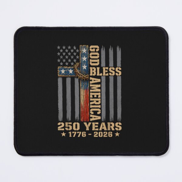 Item preview, God Bless America Christian Cross Flag 250 Years 1776 2026_4 designed and sold by FrankIsabel.