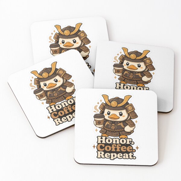 Item preview, Honor Coffee Repeat Samurai Duck Coffee Lover Shirt | Cute Kawaii Coffee Duck Gift for Barista, Espresso Lover & Caffeine Addict designed and sold by MrDev.