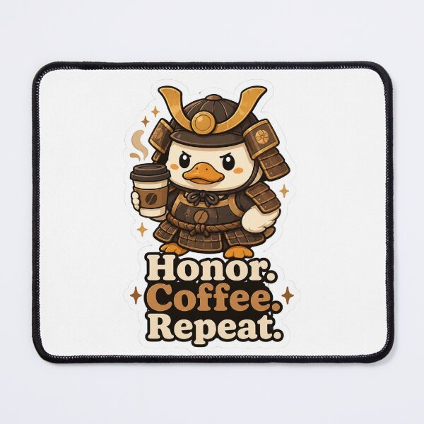 Item preview, Honor Coffee Repeat Samurai Duck Coffee Lover Shirt | Cute Kawaii Coffee Duck Gift for Barista, Espresso Lover & Caffeine Addict designed and sold by MrDev.