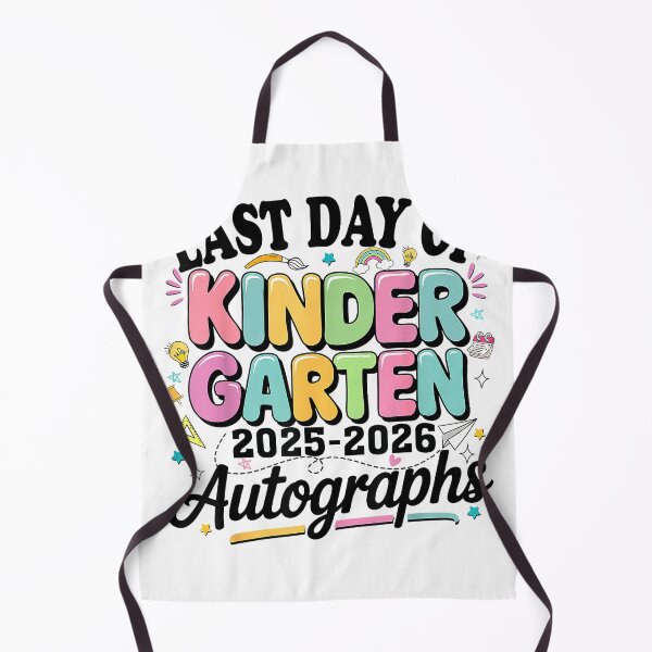 Item preview, Last Day of School Kindergarten Graduation Autographs 2026 T-Shirt designed and sold by DArtfulStudio.