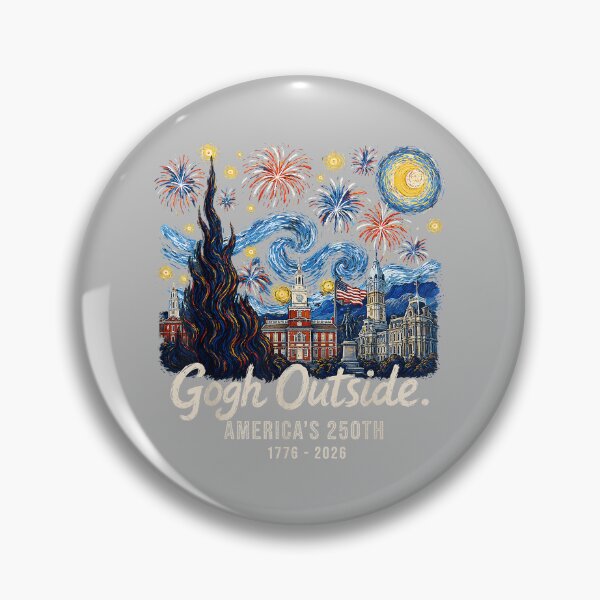 Item preview, Gogh Outside America's 250th 1776 2026 Starry Night USA designed and sold by mjohnson9.